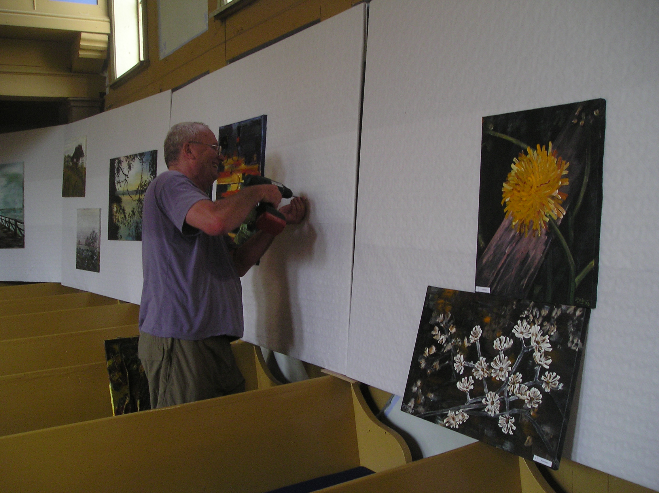 Aufbau Ausstellung Dabelow