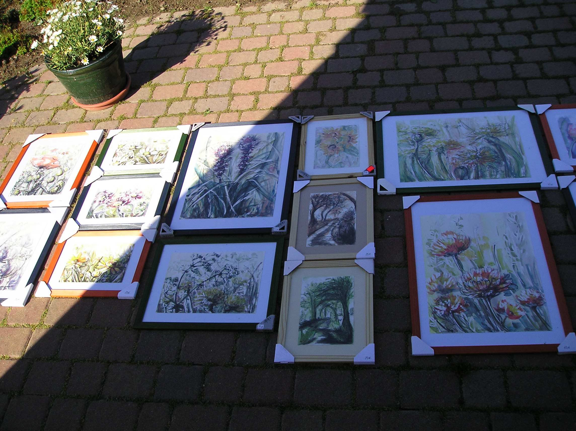 Blumen links