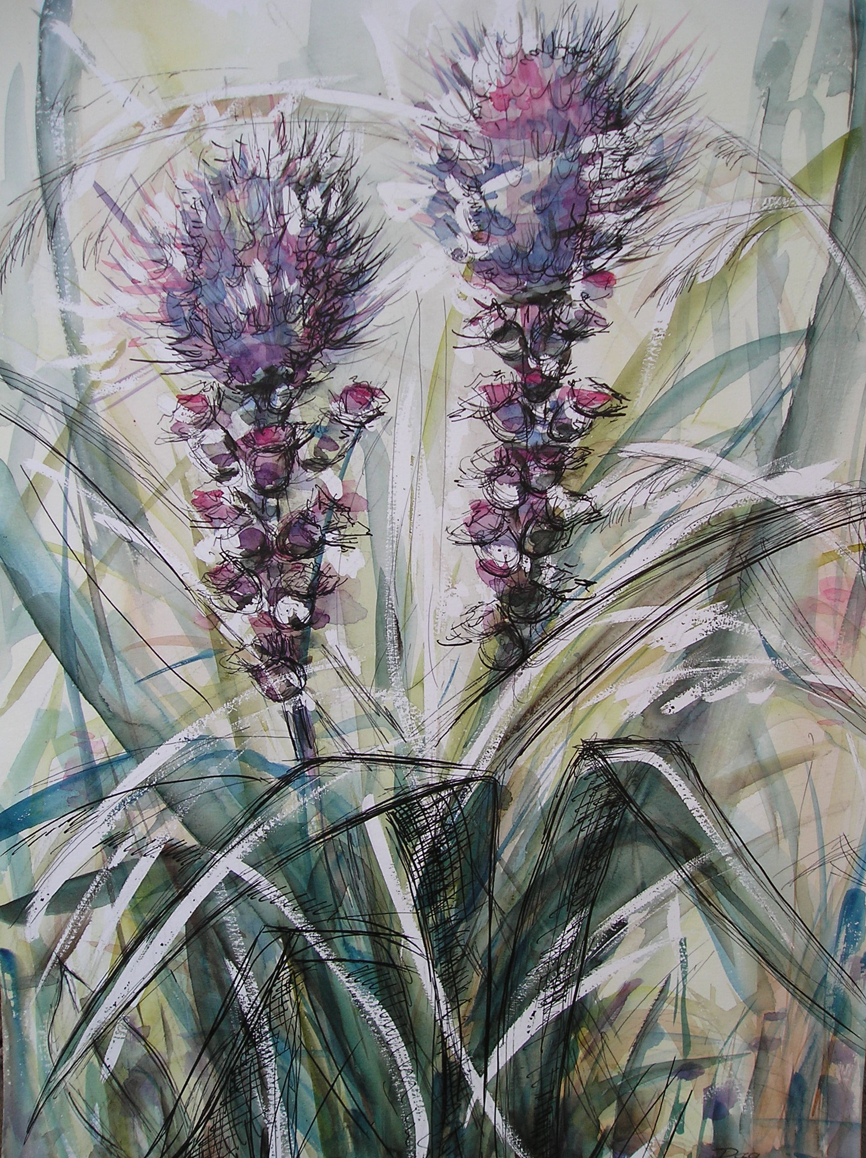 Blühendes Gras