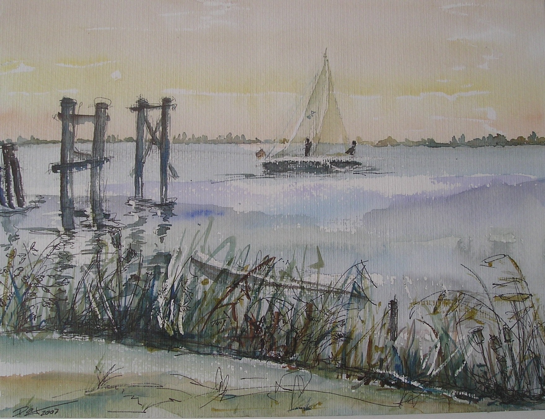 Segler auf dem See