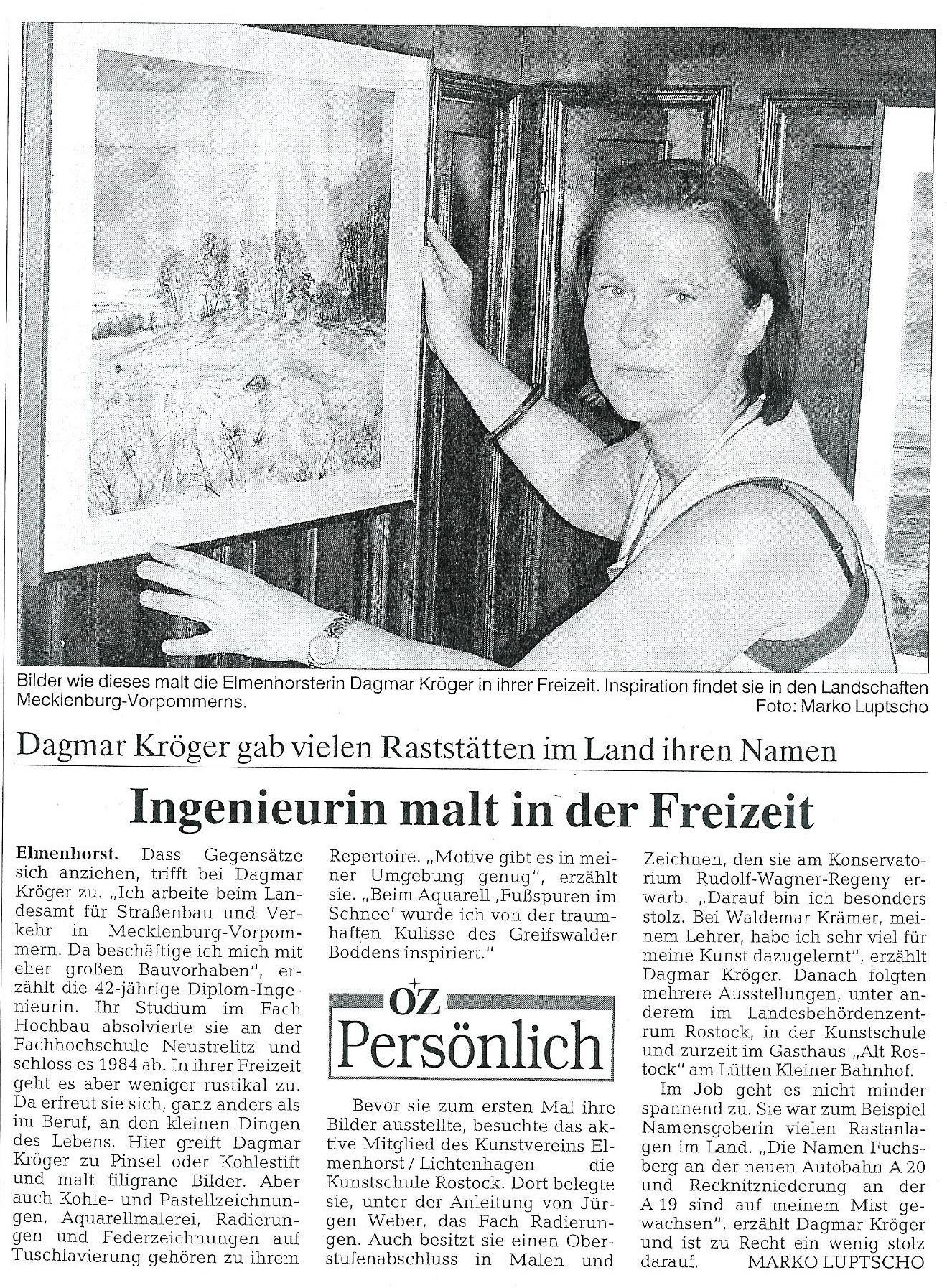Bildaufhängung Gaststätte Alt Rostock