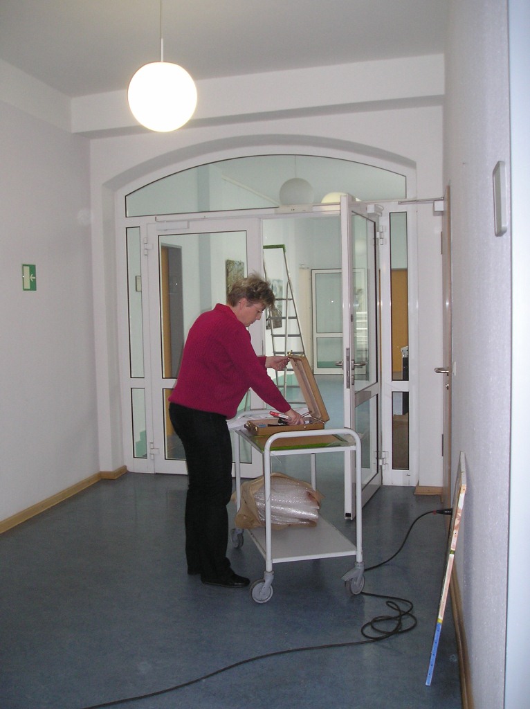 Aufbau Ausstellung BBL M-V