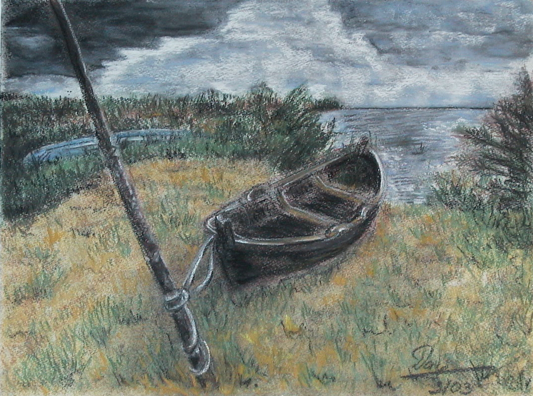 Boot auf dem Trockenen