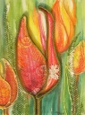 Tulpe mit Stoff