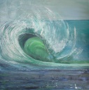 Welle in blau