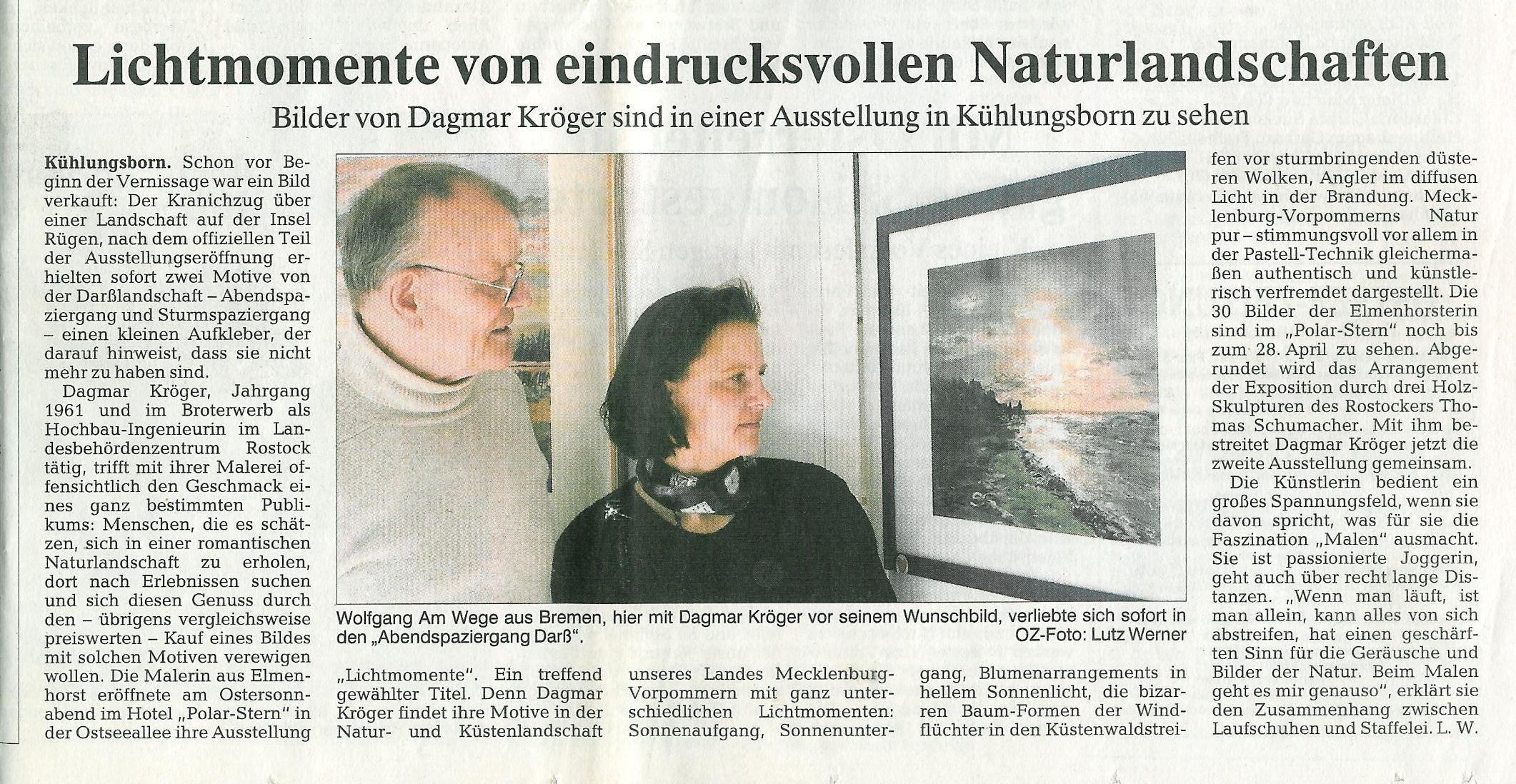 Gespräch zum Bild Abendspaziergang Darß
